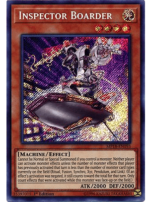 Inspector Boarder - MP18-EN193 - Secret Rare 1st Edition