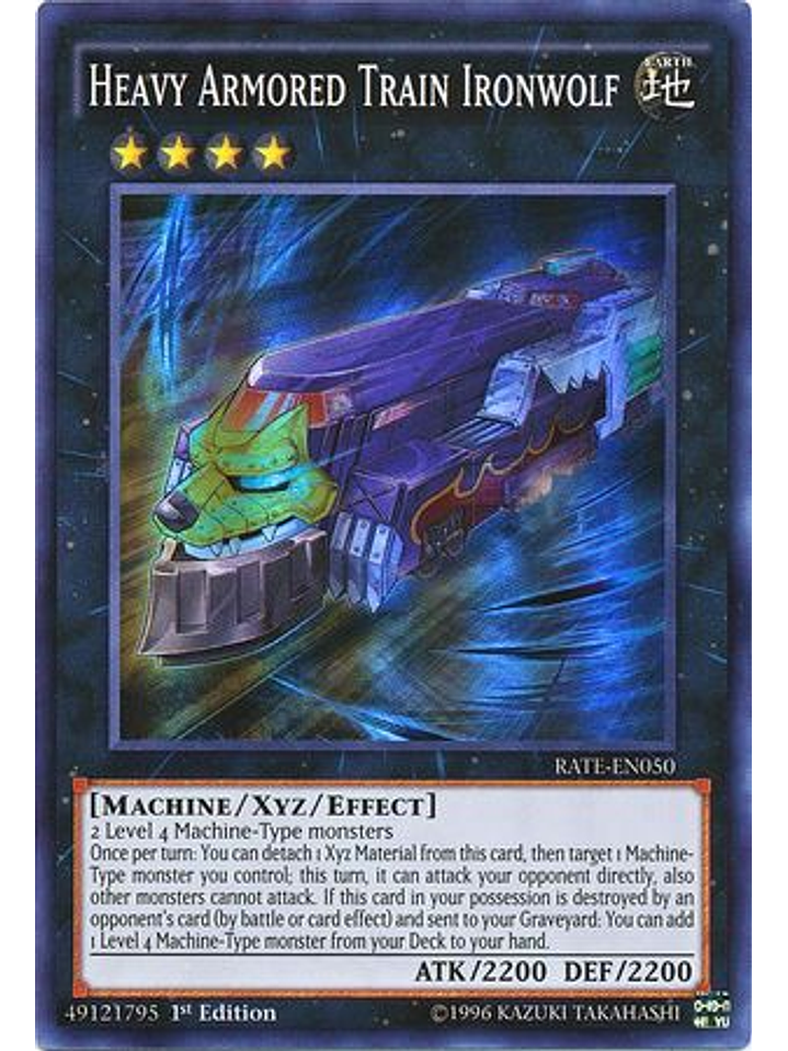 Heavy Armored Train Ironwolf - rate-en050 - Super Rare 1st Edition 1