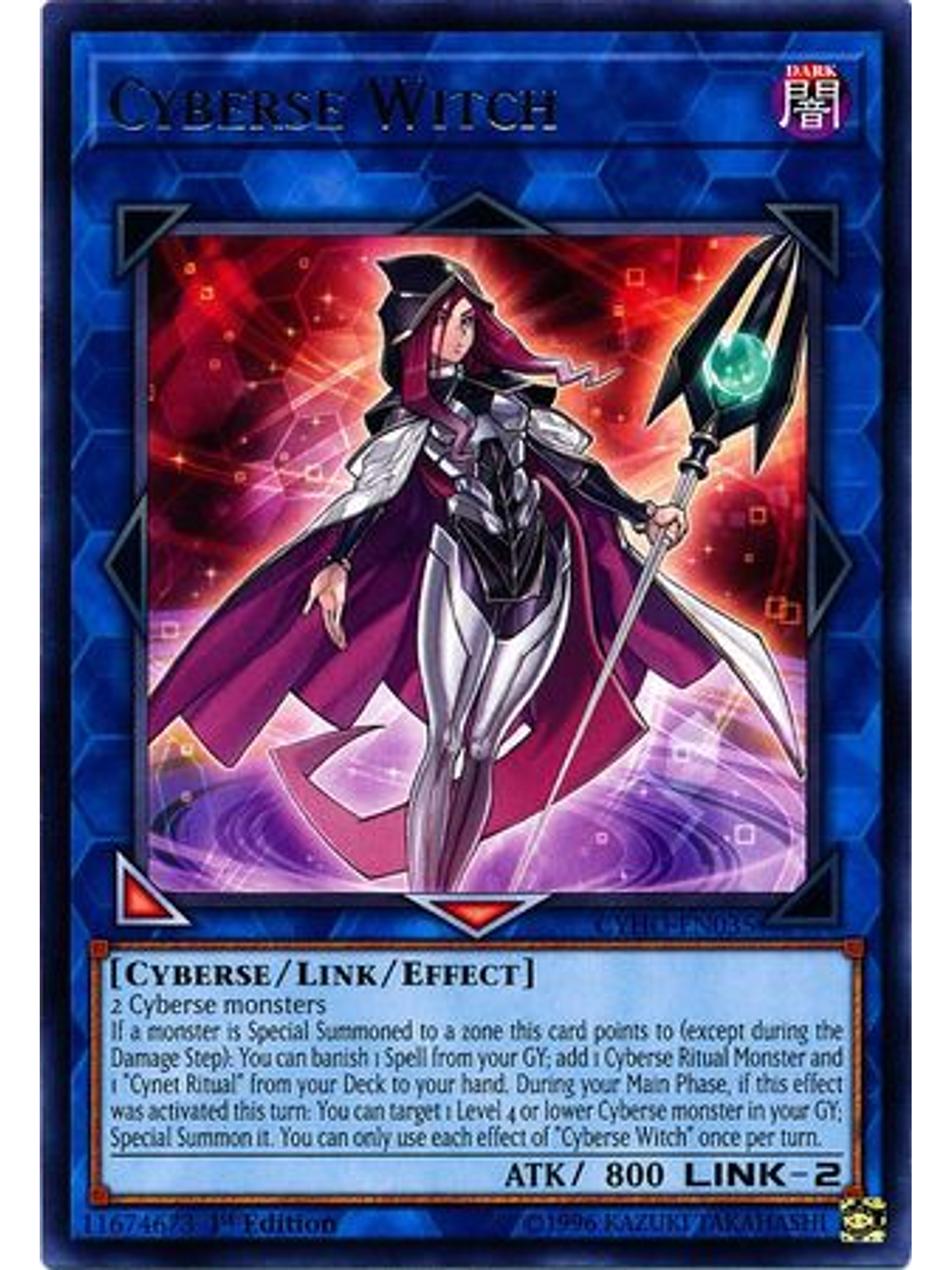 Cyberse Witch - CYHO-EN035 - Rare 1st Edition 1