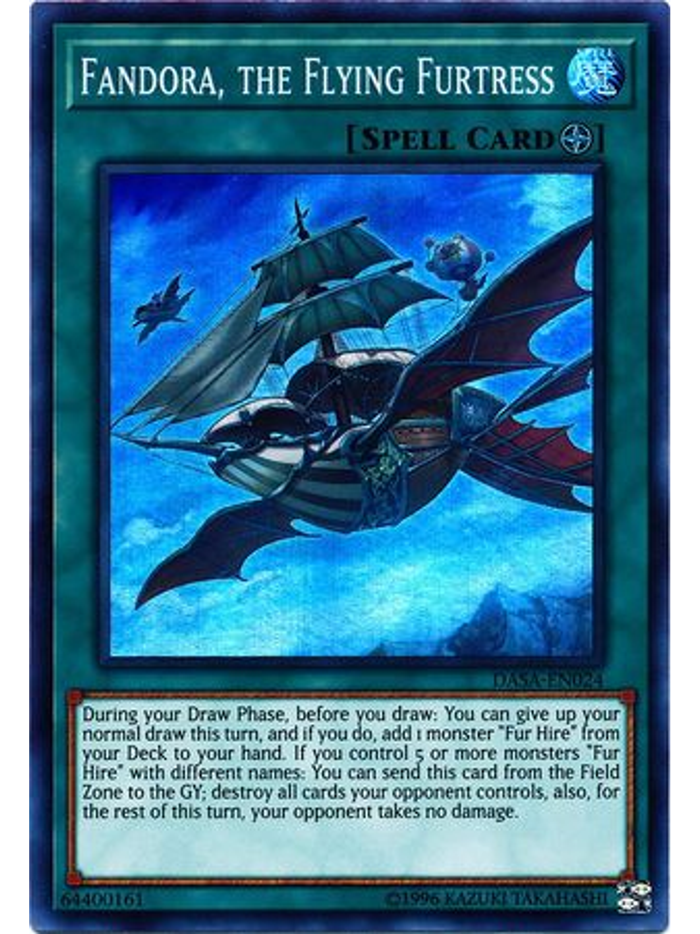 Fandora, the Flying Furtress - DASA-EN024 - Super Rare Unlimited 1