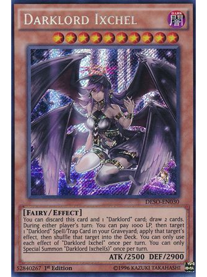 Darklord Ixchel - DESO-EN030 - Secret Rare 1st Edition 1
