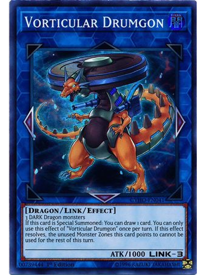 Vorticular Drumgon - CYHO-EN041 - Super Rare 1st Edition 1