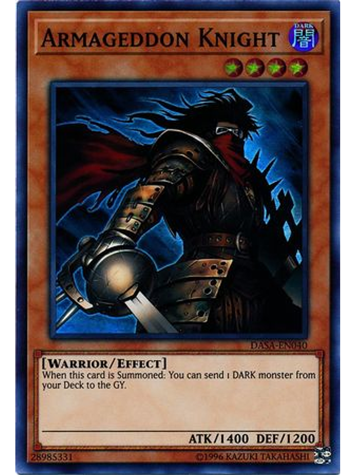 Armageddon Knight - DASA-EN040 - Super Rare Unlimited 1