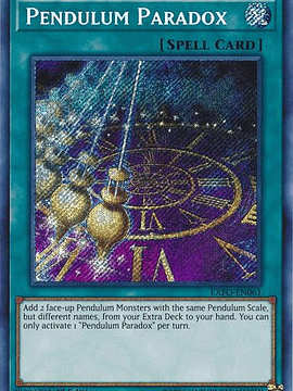 Pendulum Paradox - EXFO-EN061 - Secret Rare 1st Edition