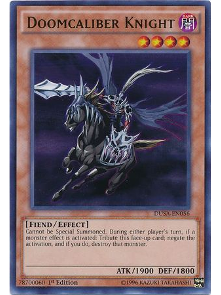 Doomcaliber Knight - DUSA-EN056 - Ultra Rare 1st Edition 1