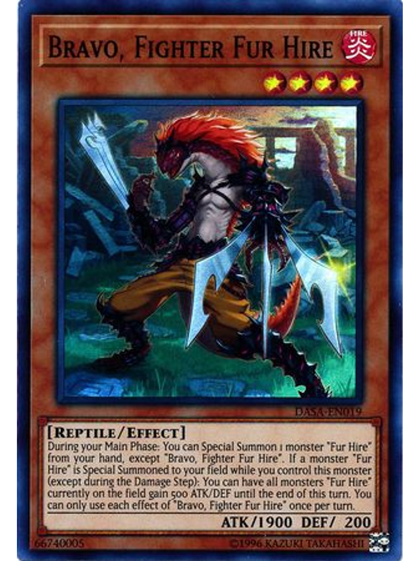 Bravo, Fighter Fur Hire - DASA-EN019 - Super Rare Unlimited 1