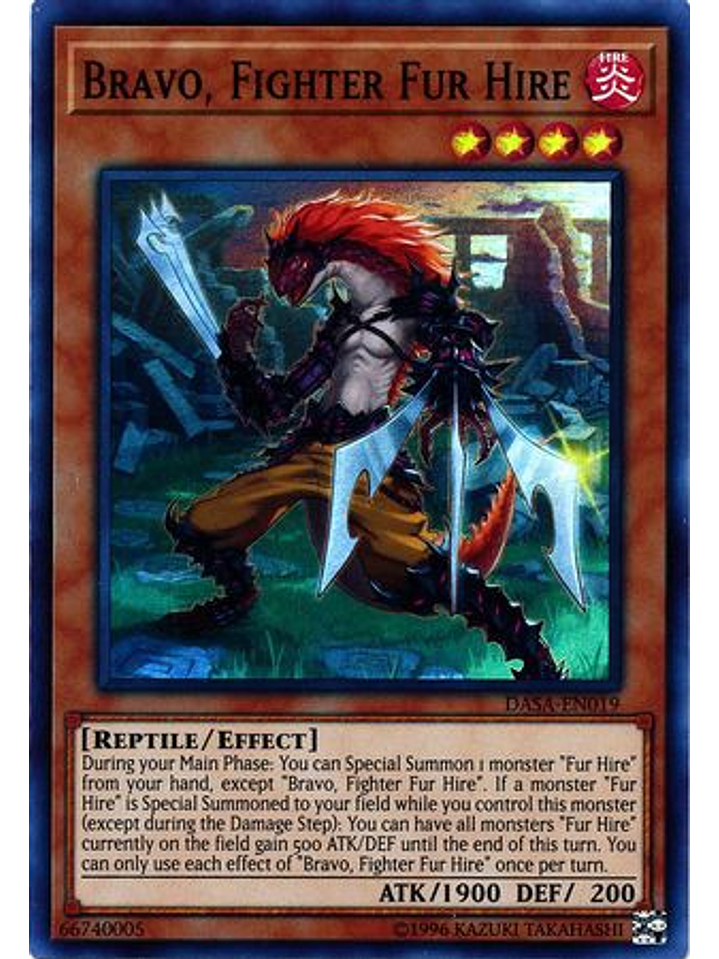 Bravo, Fighter Fur Hire - DASA-EN019 - Super Rare Unlimited 1