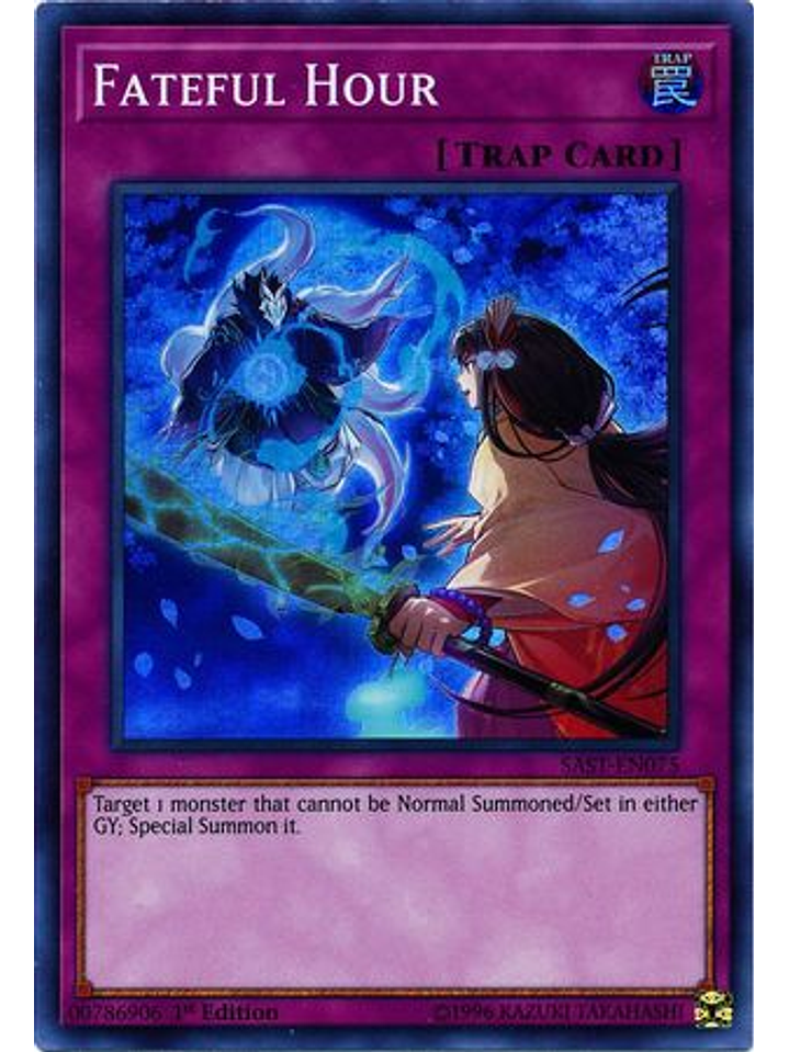 Fateful Hour - SAST-EN075 - Super Rare 1st Edition 1