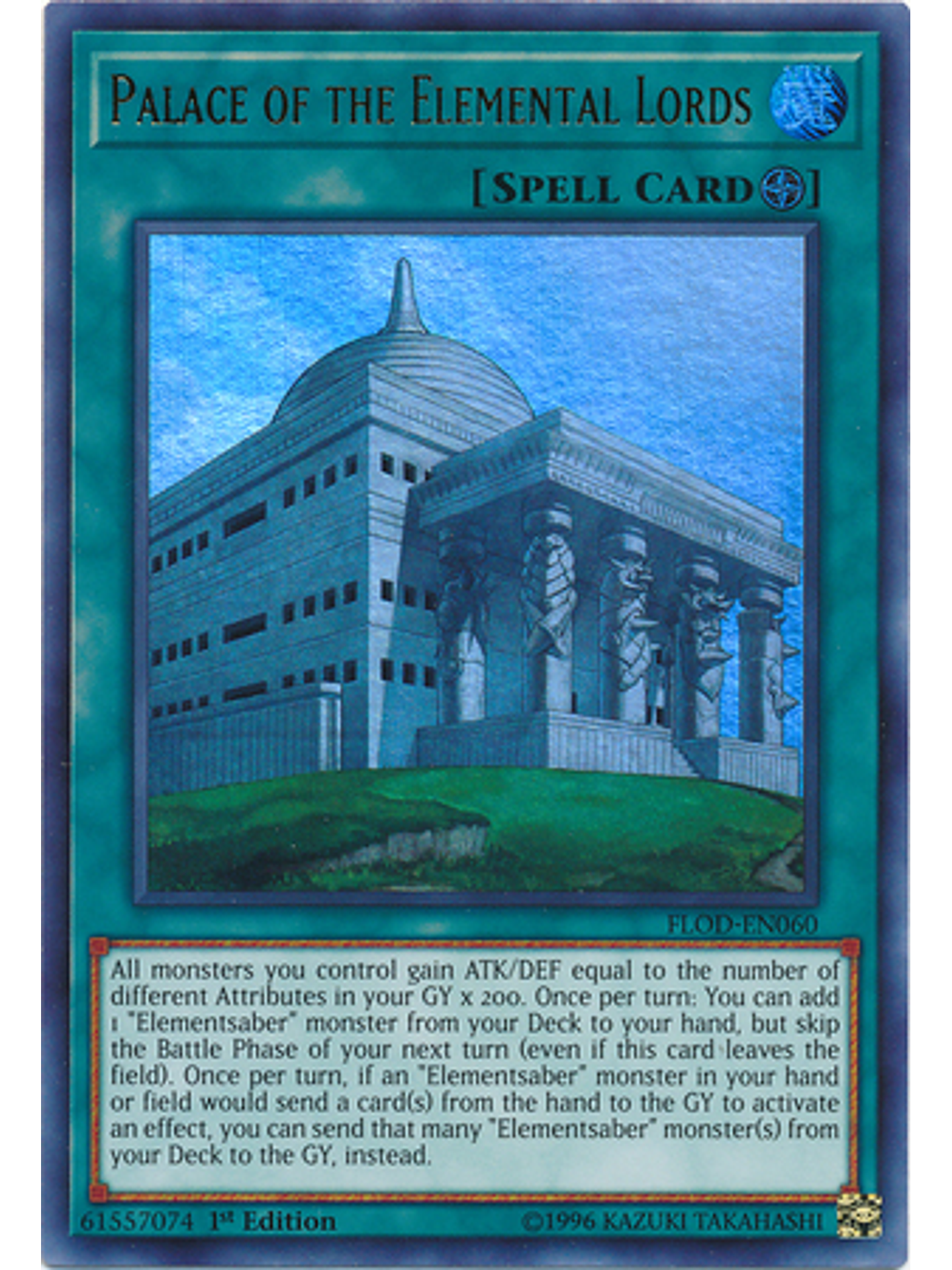 Palace of the Elemental Lords - FLOD-EN060 - Ultra Rare 1st Edition 1