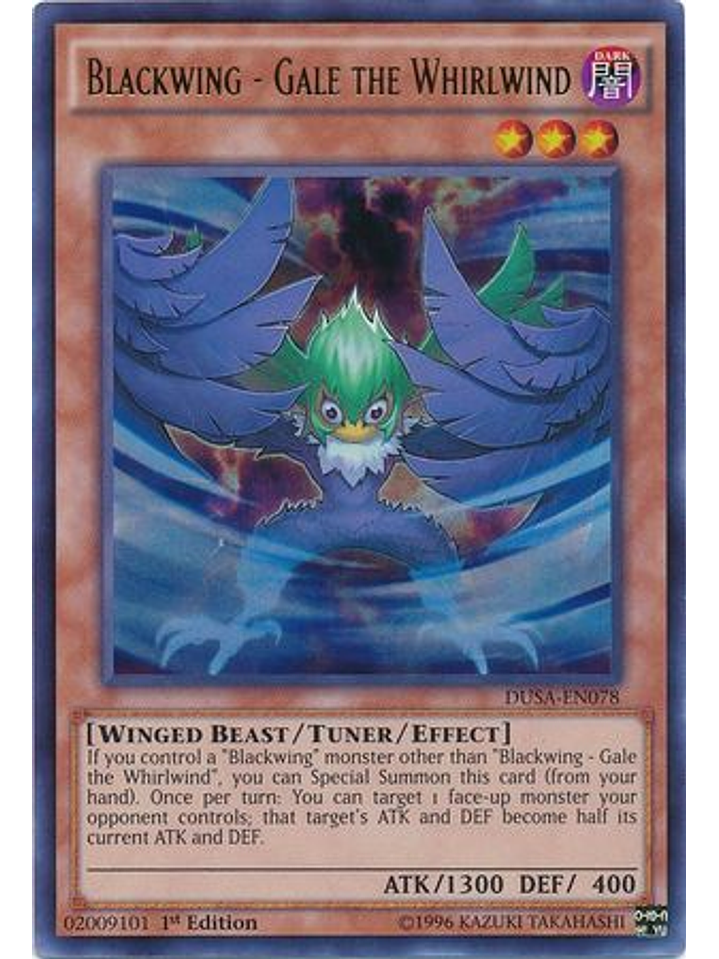 Blackwing - Gale the Whirlwind - DUSA-EN078 - Ultra Rare 1st Edition 1