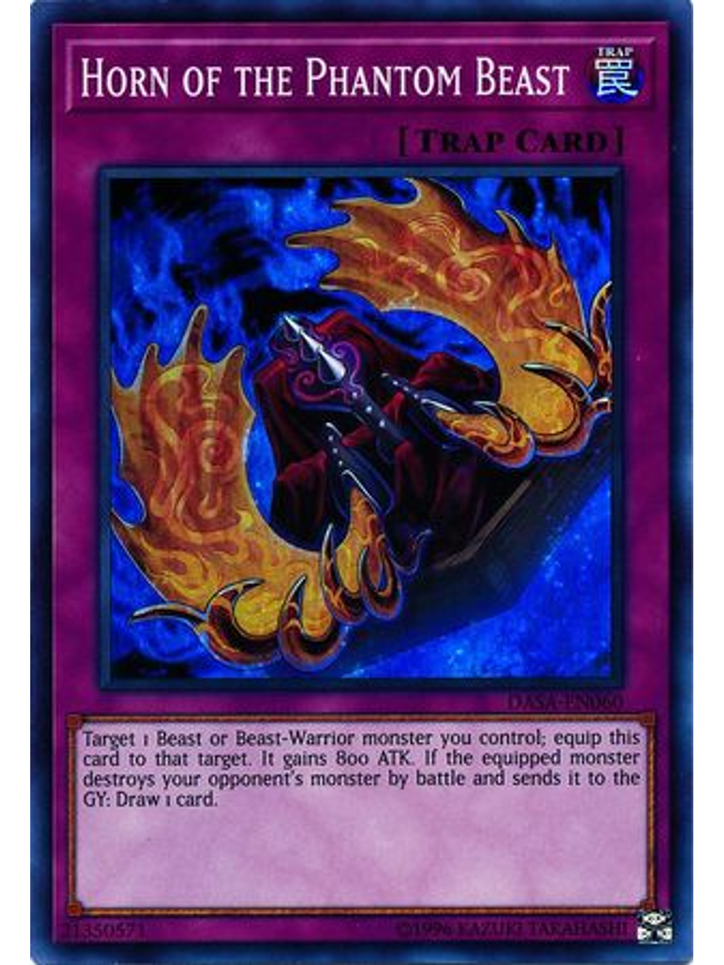 Horn of the Phantom Beast - DASA-EN060 - Super Rare Unlimited 1