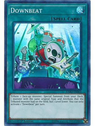 Downbeat - EXFO-EN063 - Super Rare 1st Edition