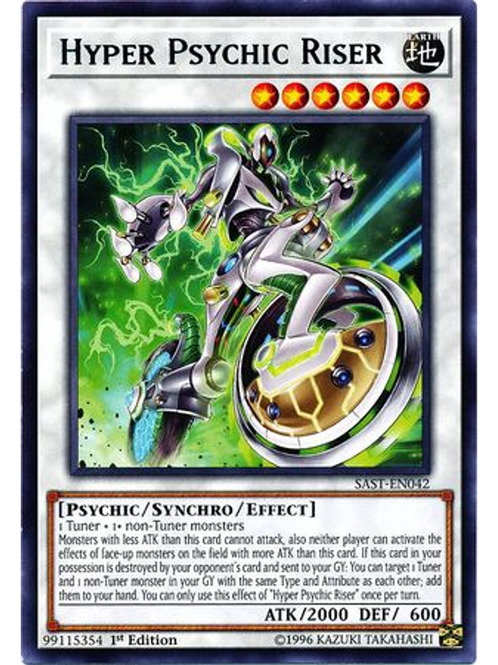 Hyper Psychic Riser - SAST-EN042 - Rare 1st Edition 1
