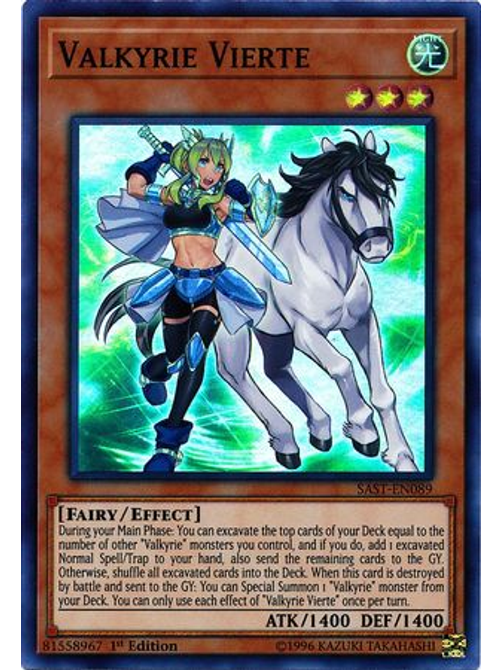 Valkyrie Vierte - SAST-EN089 - Super Rare 1st Edition 1