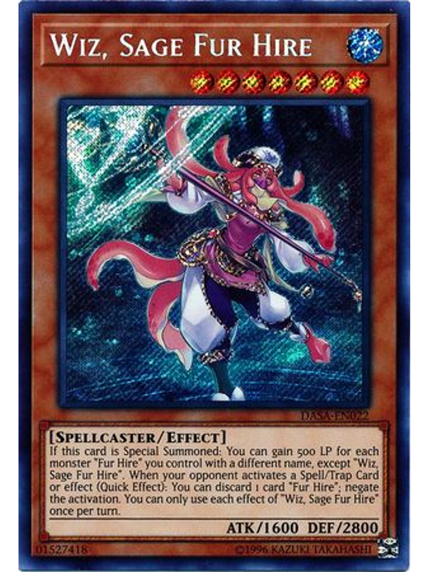 Wiz, Sage Fur Hire - DASA-EN022 - Secret Rare Unlimited 1
