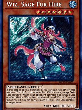 Wiz, Sage Fur Hire - DASA-EN022 - Secret Rare Unlimited