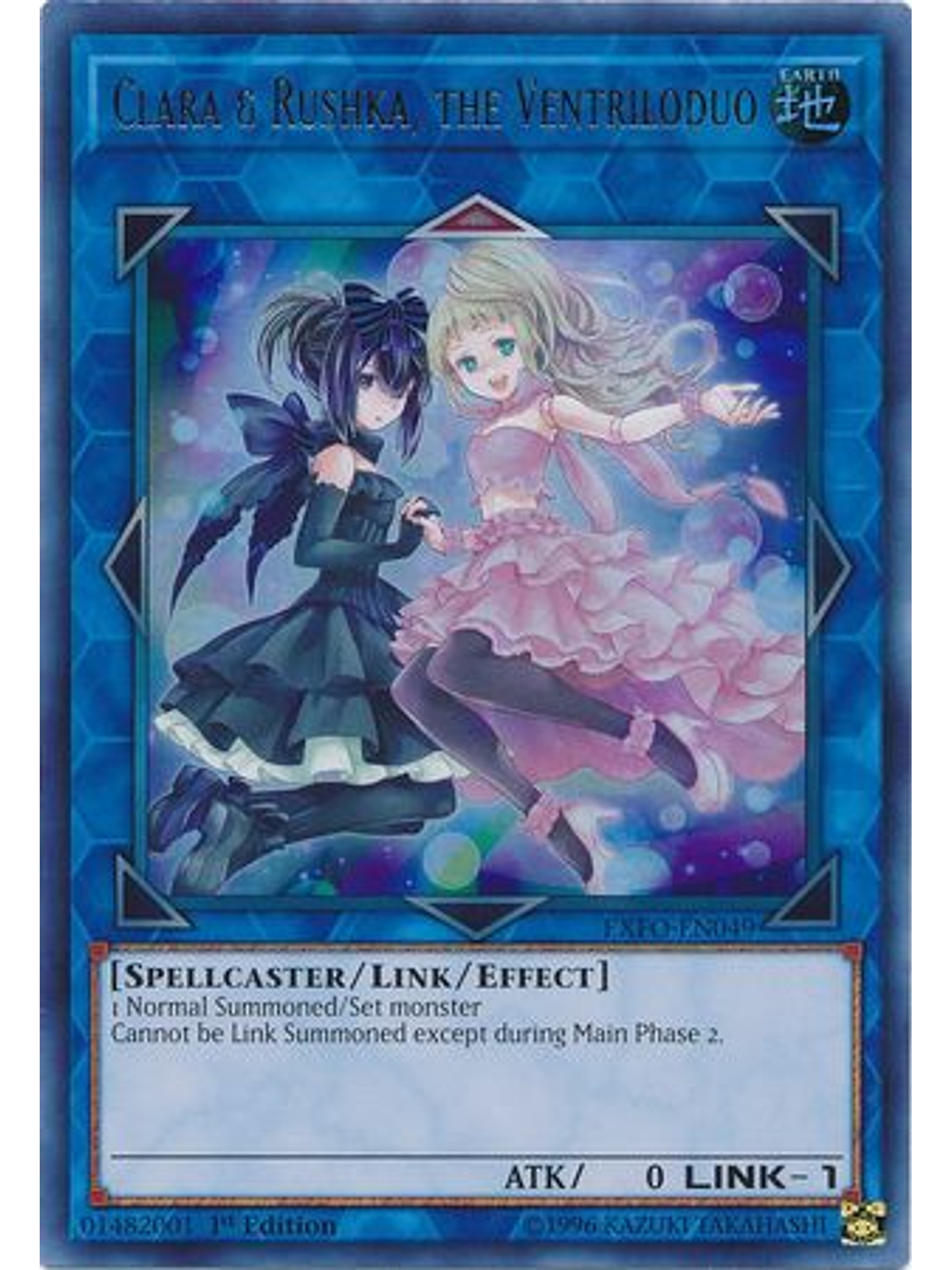 Clara & Rushka, the Ventriloduo - EXFO-EN049 - Ultra Rare 1st Edition 1