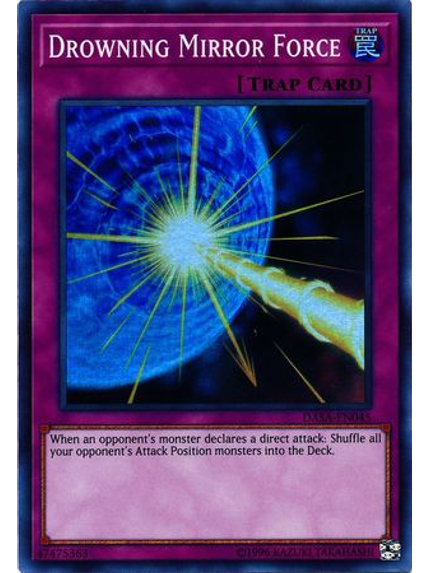 Drowning Mirror Force - DASA-EN045 - Super Rare Unlimited 1