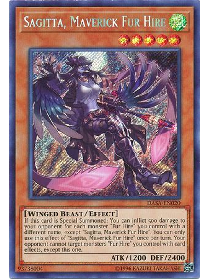 Sagitta, Maverick Fur Hire - DASA-EN020 - Secret Rare Unlimited 1