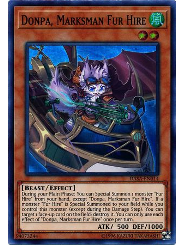Donpa, Marksman Fur Hire - DASA-EN014 - Super Rare Unlimited 1