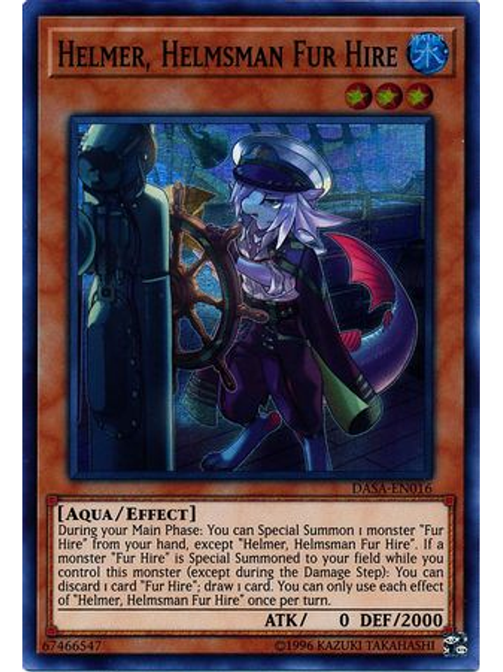Helmer, Helmsman Fur Hire - DASA-EN016 - Super Rare Unlimited 1