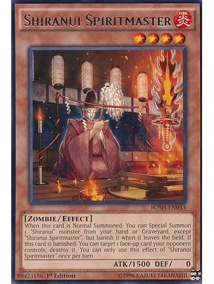 Shiranui Spiritmaster - BOSH-EN033 - Rare 1st Edition