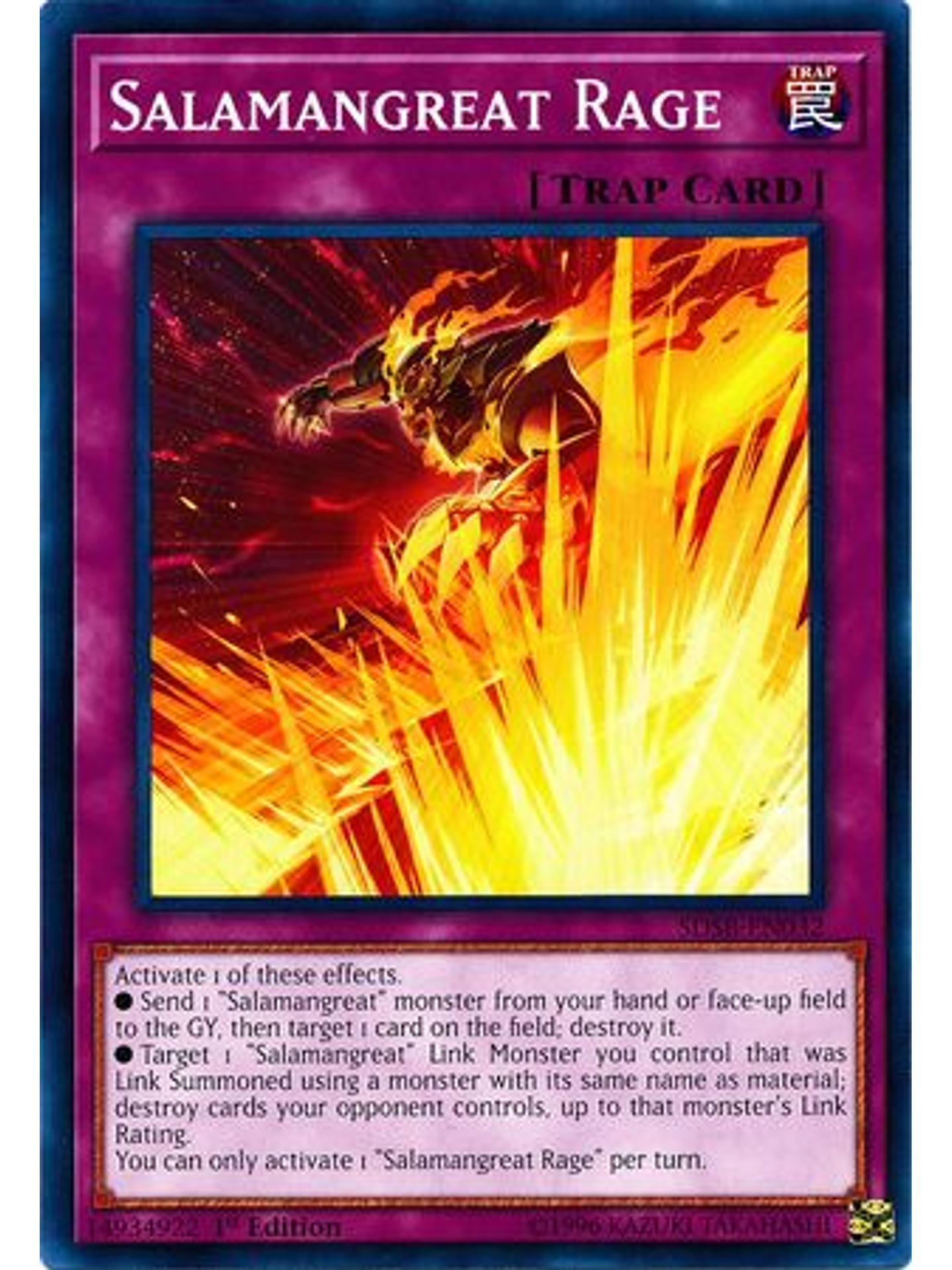 Salamangreat Rage - SDSB-EN032 - Common 1st Edition 1