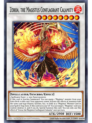 Zoroa, the Magistus Conflagrant Calamity - BLGG-EN093 - Ultra Rare 1st Edition