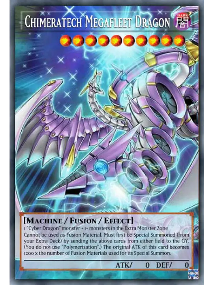 Chimeratech Megafleet Dragon (extended art) - BLGG-EN138 - Starlight Rare 1st Edition 1