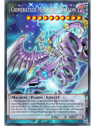 Chimeratech Megafleet Dragon (extended art) - BLGG-EN138 - Ultra Rare 1st Edition