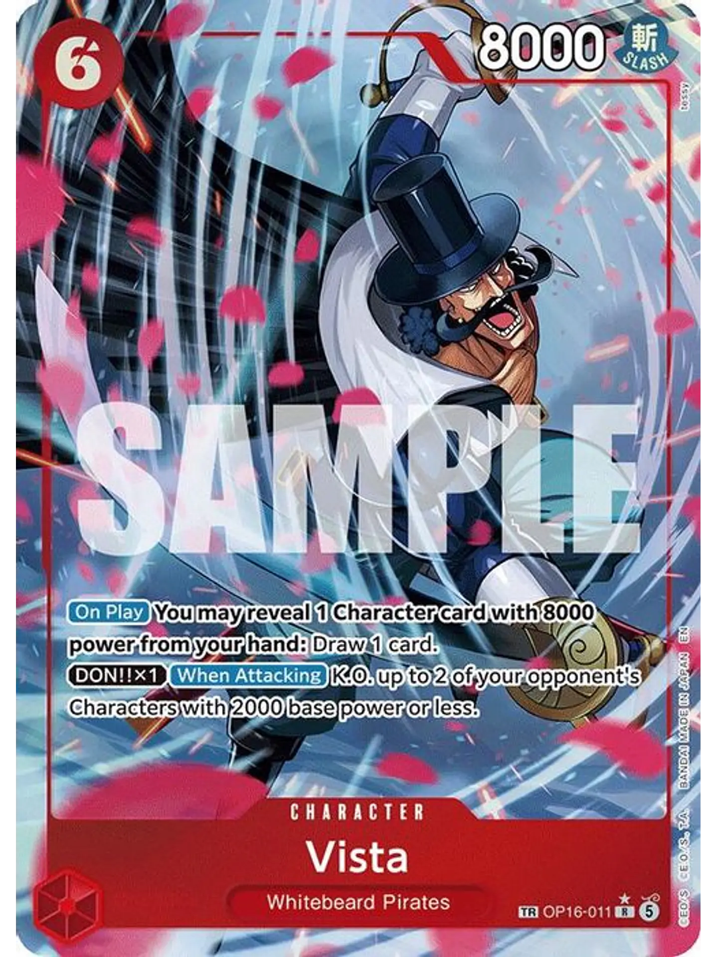 OP16-011 (Alternate Art) Vista 1