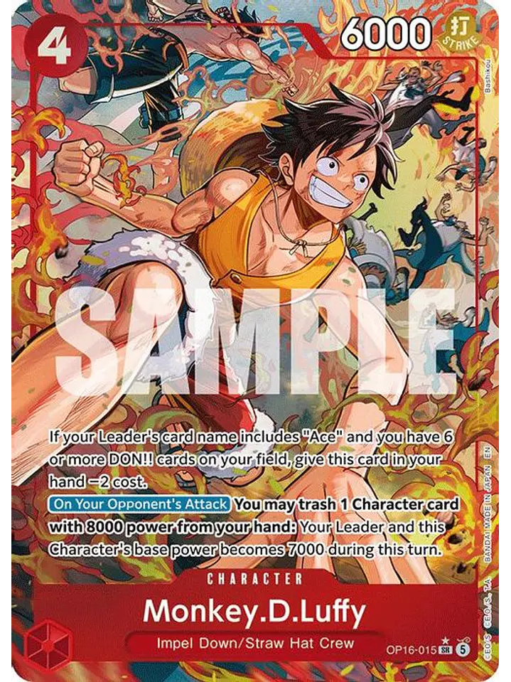 OP16-015 (Alternate Art) Monkey.D.Luffy 1
