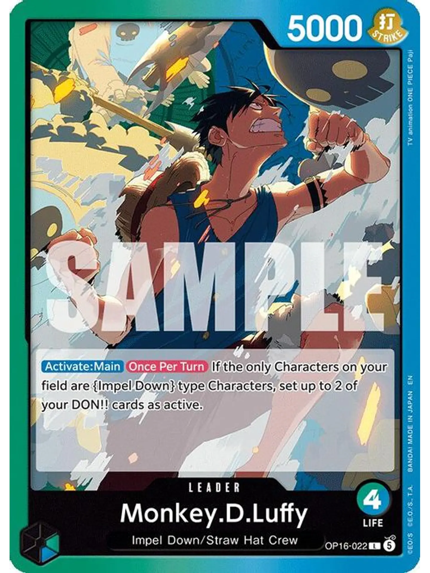OP16-022 L Monkey.D.Luffy (022) 1