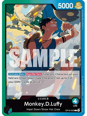 OP16-022 L Monkey.D.Luffy (022)