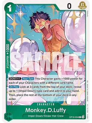 OP16-034 R Monkey.D.Luffy (034)