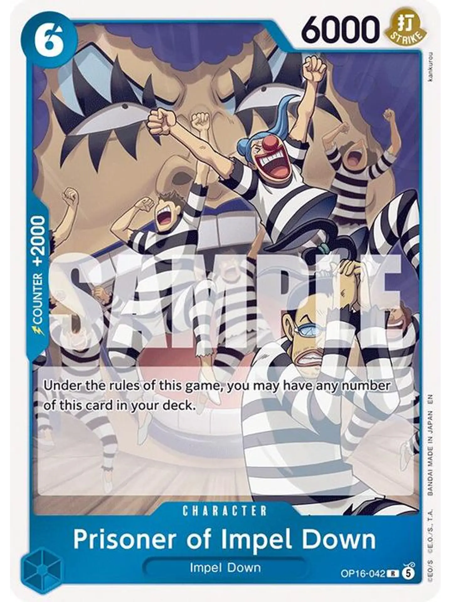 OP16-042 R Prisoner of Impel Down 1