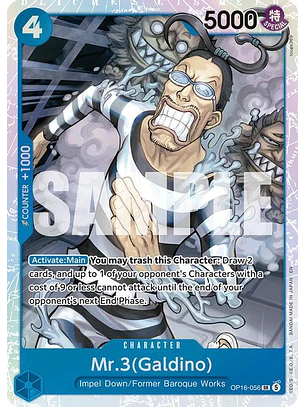 OP16-056 SR Mr.3(Galdino) (056)