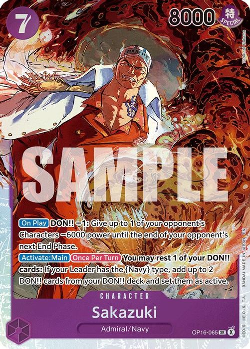 OP16-065 SR Sakazuki