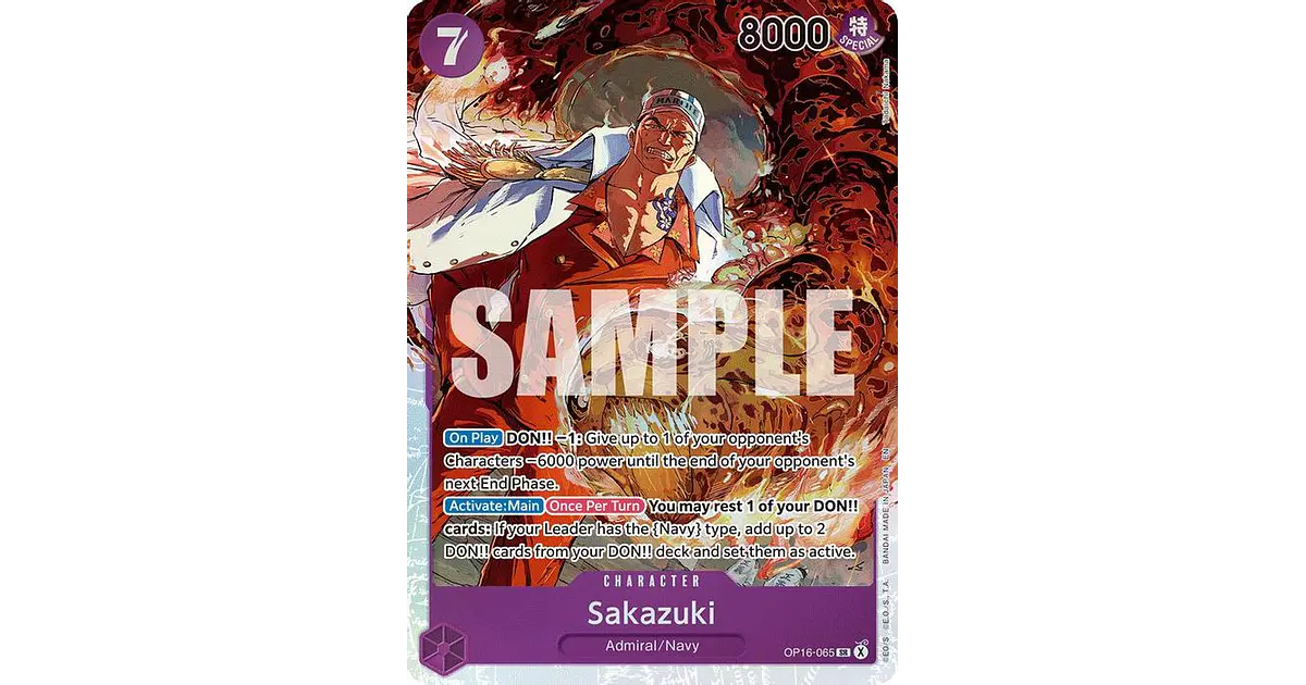 OP16-065 SR Sakazuki