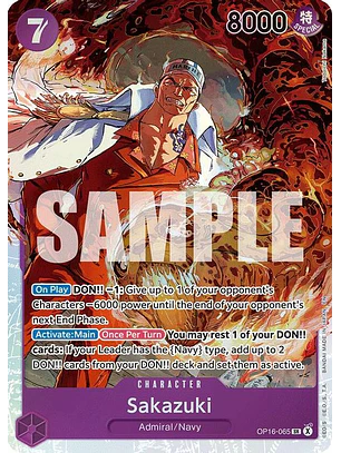 OP16-065 SR Sakazuki