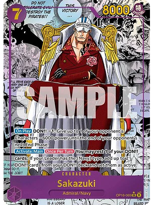 OP16-065 (Alternate Art) Sakazuki (Manga)