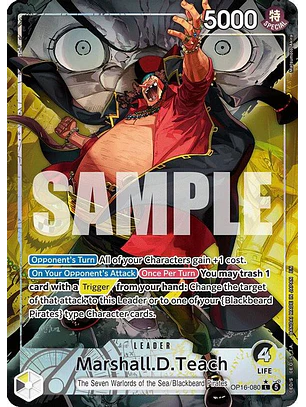 OP16-080 (Alternate Art) Marshall.D.Teach (080)
