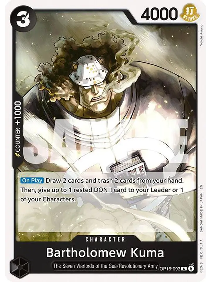 OP16-093 C Bartholomew Kuma (093) 1