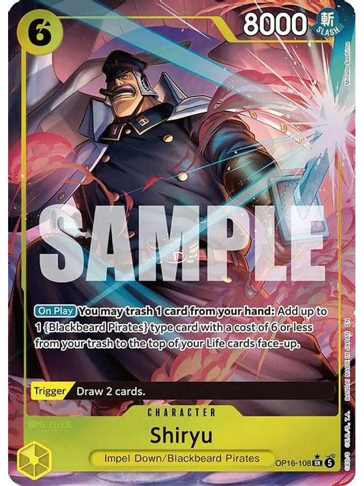 OP16-108 (Alternate Art) Shiryu 1