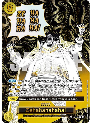 OP16-116 (Alternate Art) Zehahahahaha!