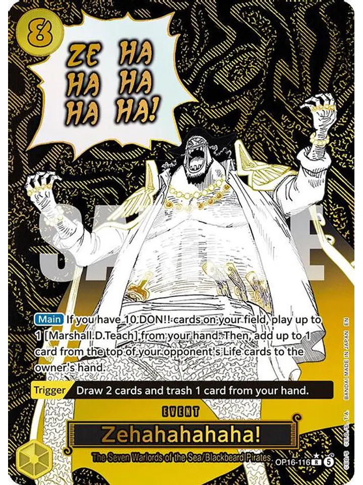OP16-116 (Alternate Art) Zehahahahaha! 1