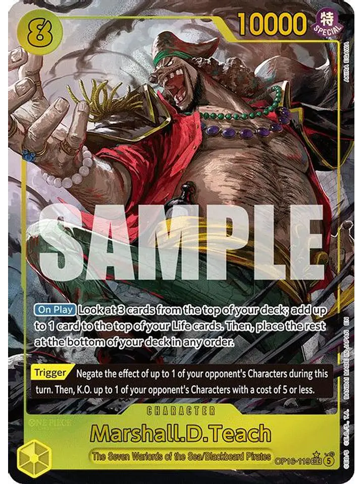 OP16-119 (Alternate Art) Marshall.D.Teach (119) 1