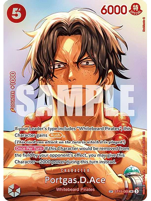 ST15-005 (Special Rare) Portgas.D.Ace (SP)