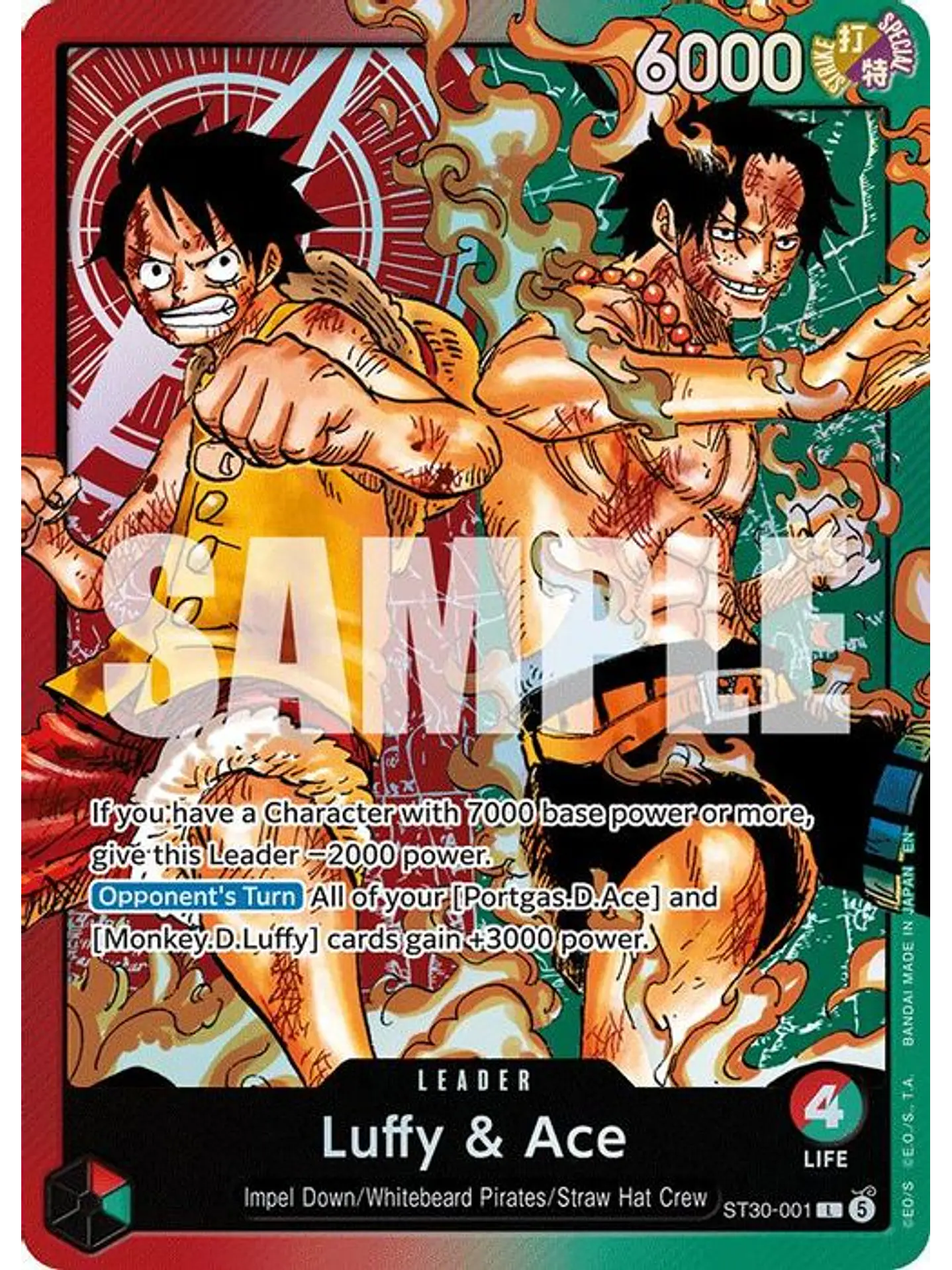 ST30-001 L Luffy & Ace 1