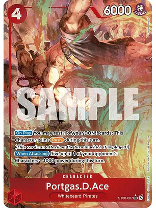 ST30-007 (Alternate Art) Portgas.D.Ace (007)
